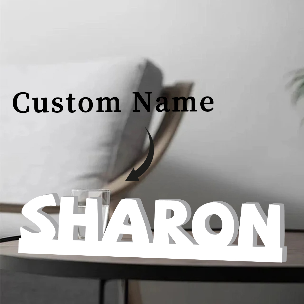 Home Decor Diy Ideas - パーソナライズされた飾り板、家の装飾、PVCオーナメント、オールシーズン対応、記念日テキストサイン、寝室の装飾、DIYペイント、完璧なDIYアイデア