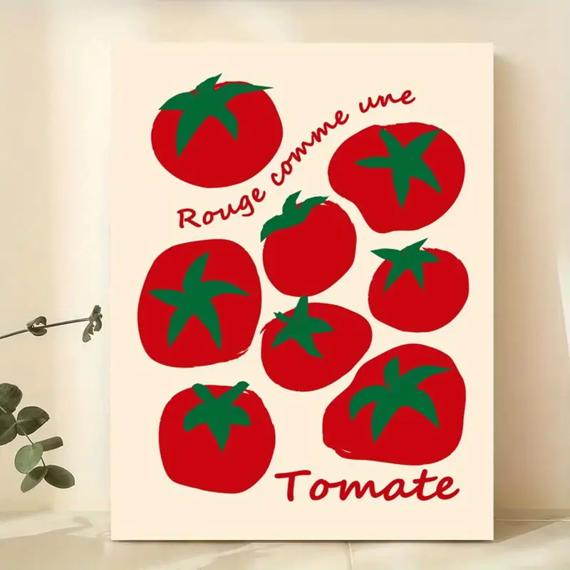 Home Decor Nz - モダンなカラフルな赤いトマト壁アートプリントキャンバス絵画ポスター画像リビングダイニングキッチンルーム家の装飾