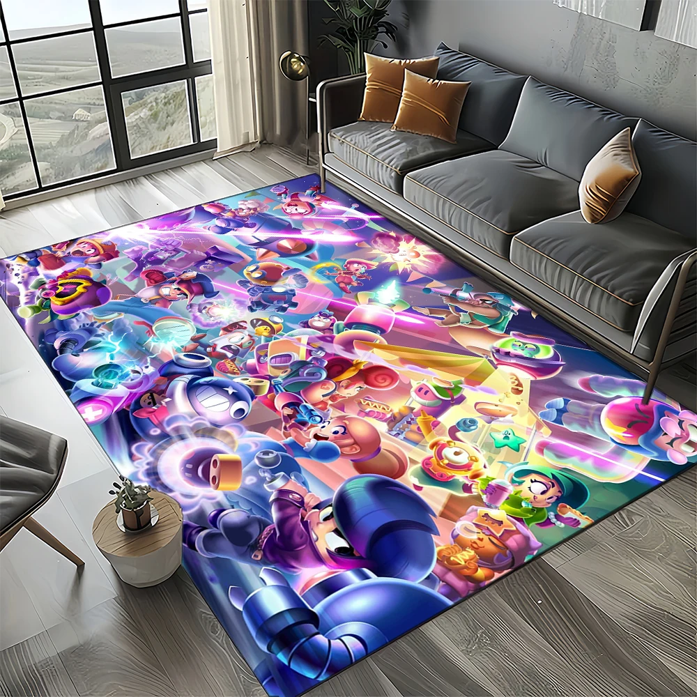 Home Decor Games Online Free - 2025年ニューモデル B-rawl ゲーム S-Stars 漫画ゲームカーペット ラグ