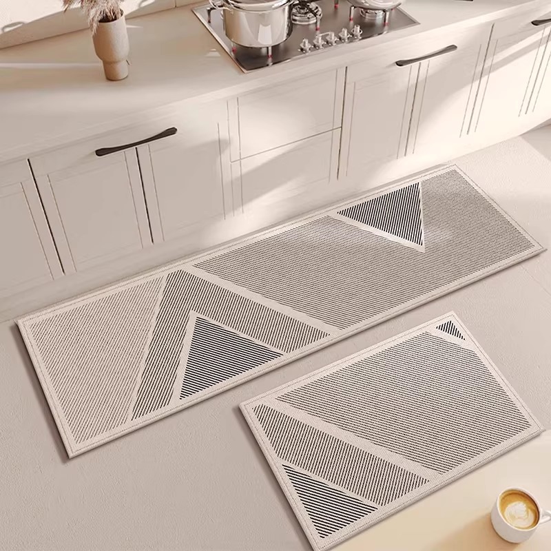 Home Decor Games Online Free - キッチンカーペット ミニマリストスタイル フロアマット 柔らかく快適なループパイルカーペット ロングホームデコレーションラグ キッチン用敷物
