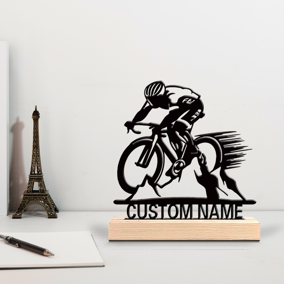 Wooden Letter Sign - 1個入り ロードサイクリング カスタムレター メタルスタチュー 鉄製オーナメント アートフィギュア