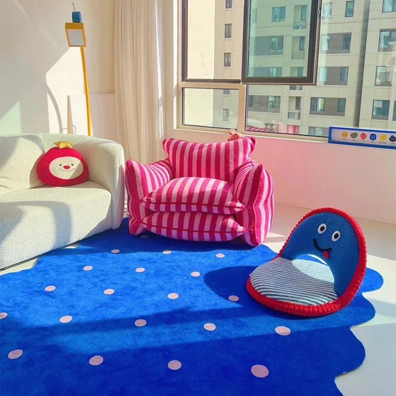 Home Decor Ig - 不規則な装飾のリビングルームのカーペット,シンプルなベッドルーム,柔らかいラグ,クローゼット,レジャーエリア,青