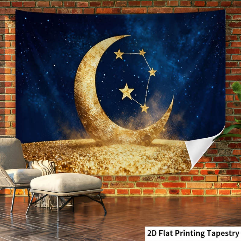 VIKAMA ラマダンタペストリー 金の月と星空のデザイン  - Home Decor Ramadan のレビューと価格