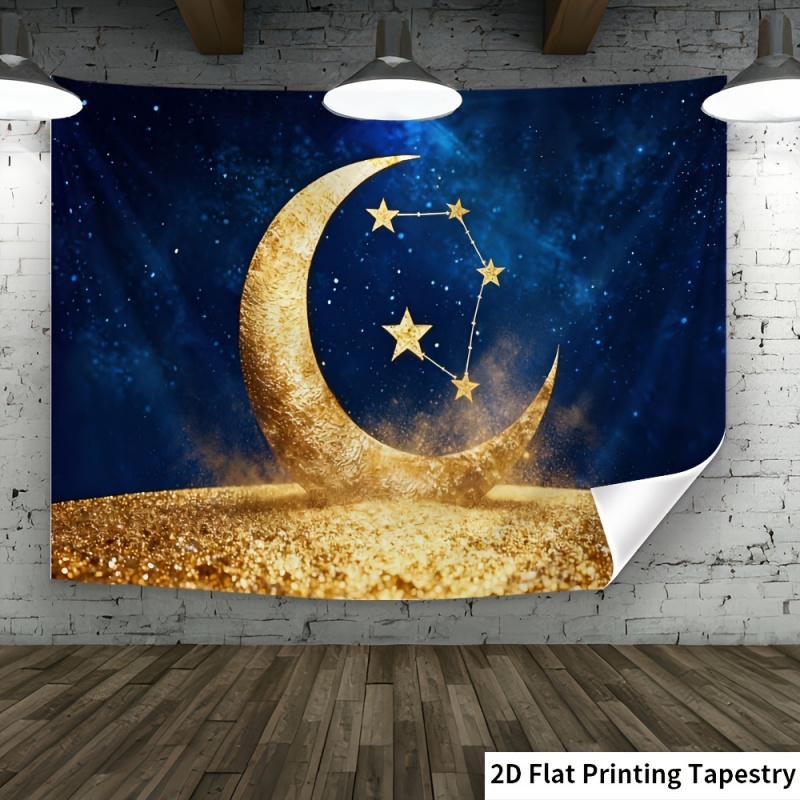 VIKAMA ラマダンタペストリー 金の月と星空のデザイン  - Home Decor Ramadan のレビューと価格