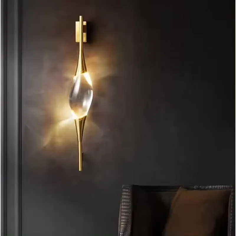 新デザイン モダン フル銅製 ゴールドクリスタル LED ウ - Home Decor Design のレビューと価格