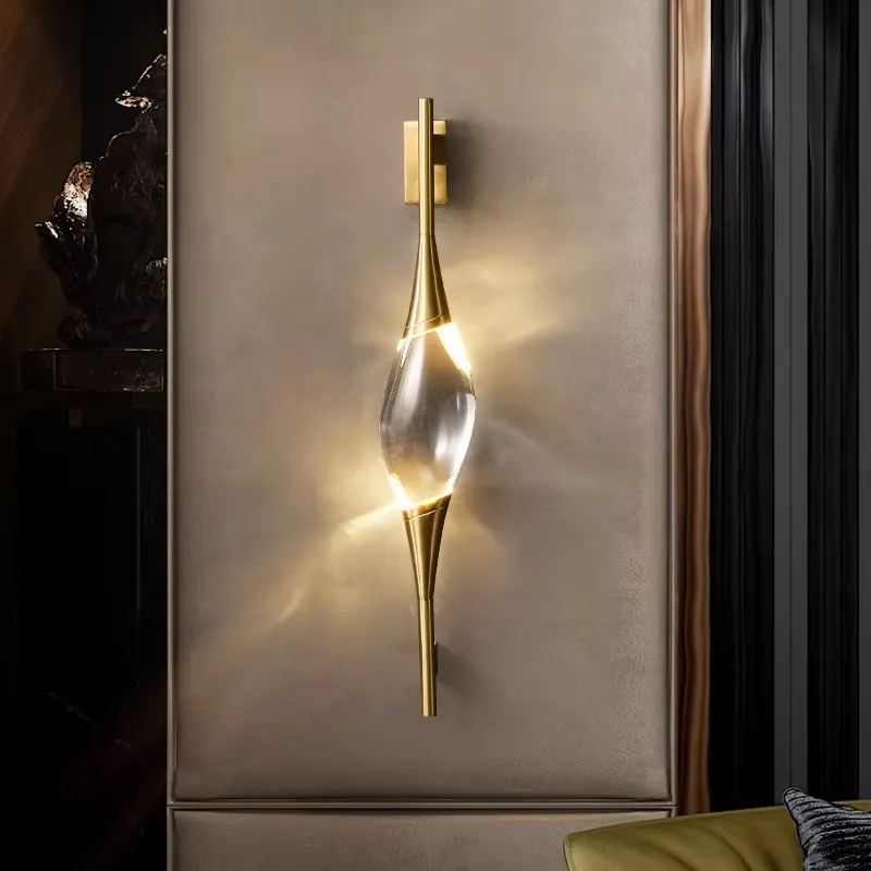 新デザイン モダン フル銅製 ゴールドクリスタル LED ウ - Home Decor Design のレビューと価格