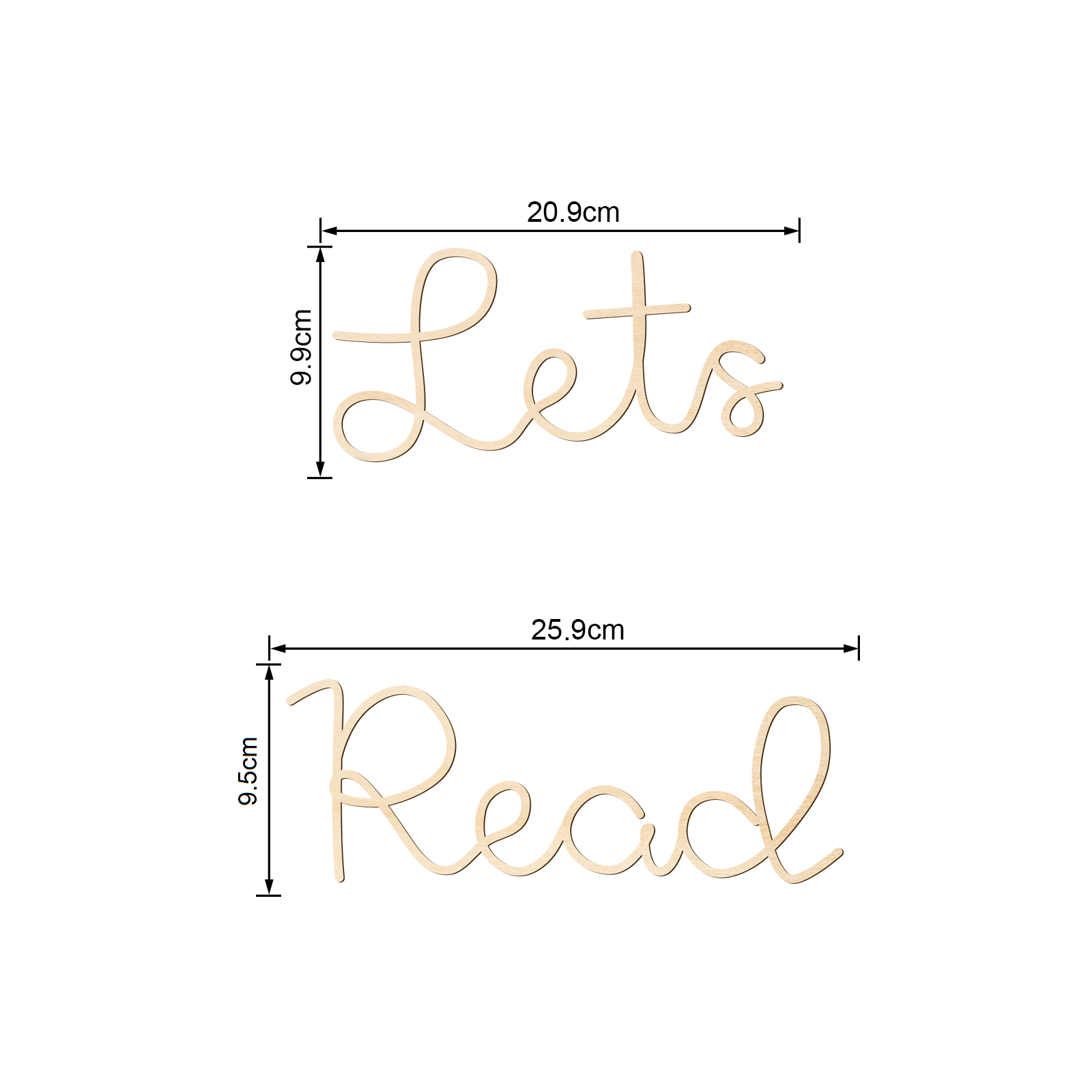 木製ウォールサインを読んでみましょう - 子供部屋の装飾、子 - Wooden Letter Sign のレビューと価格