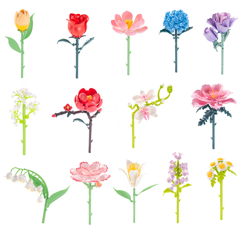 ロマンチックな花束のビルディングブロックのアイデア、チューリ - Home Decor Diy Ideas のレビューと価格