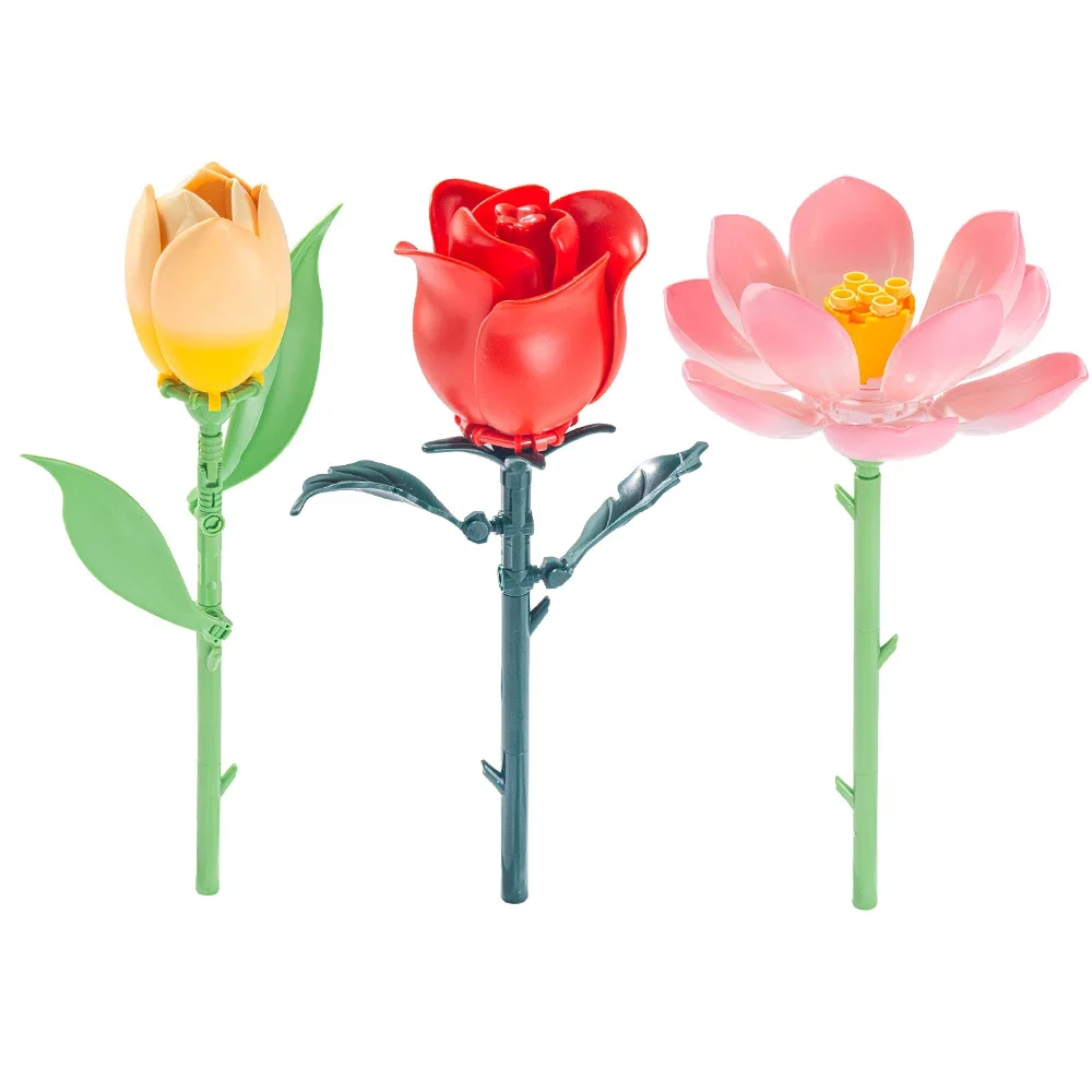 ロマンチックな花束のビルディングブロックのアイデア、チューリ - Home Decor Diy Ideas のレビューと価格