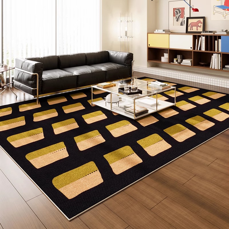 モダンなシンプル幾何学模様の広いリビングルームカーペット、レ - Home Decor Ig のレビューと価格