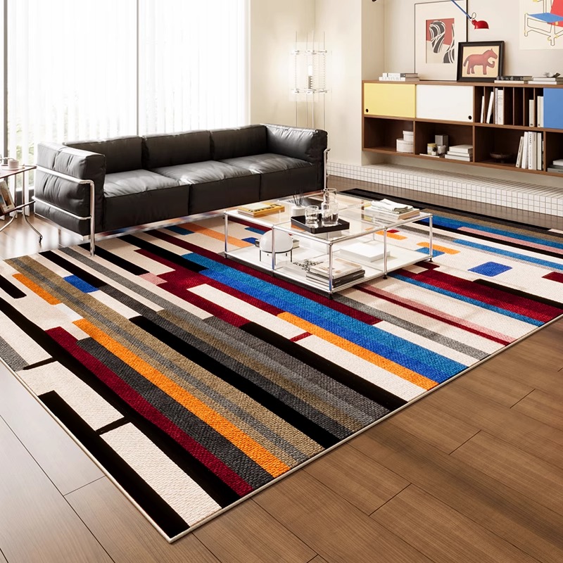 モダンなシンプル幾何学模様の広いリビングルームカーペット、レ - Home Decor Ig のレビューと価格