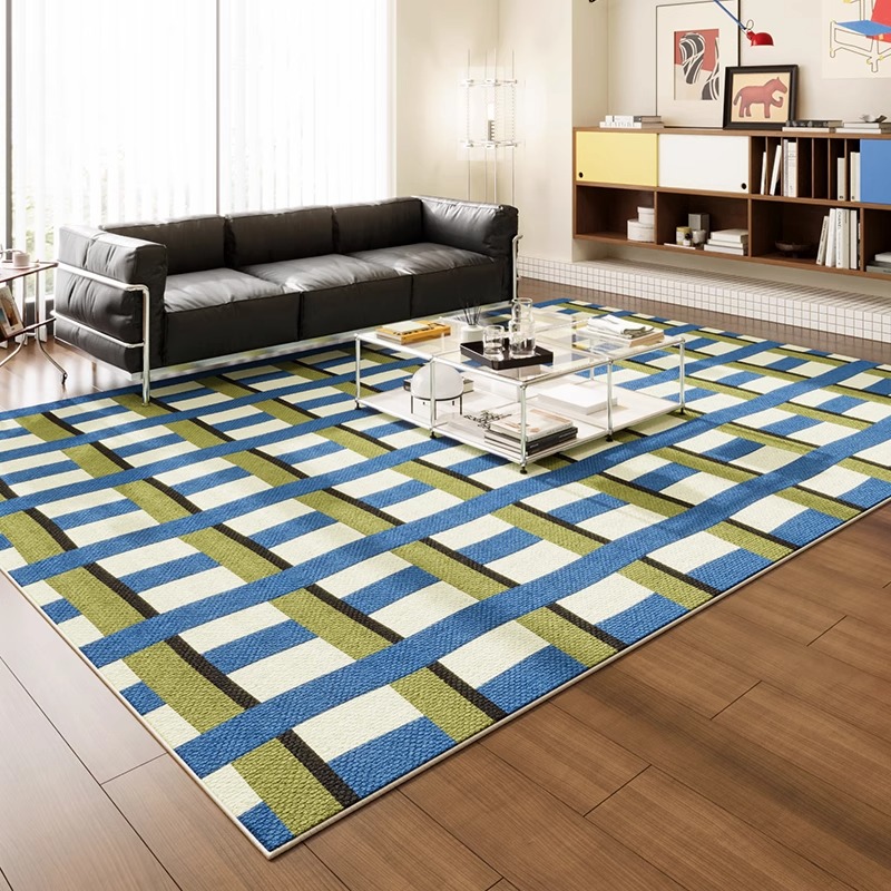 モダンなシンプル幾何学模様の広いリビングルームカーペット、レ - Home Decor Ig のレビューと価格