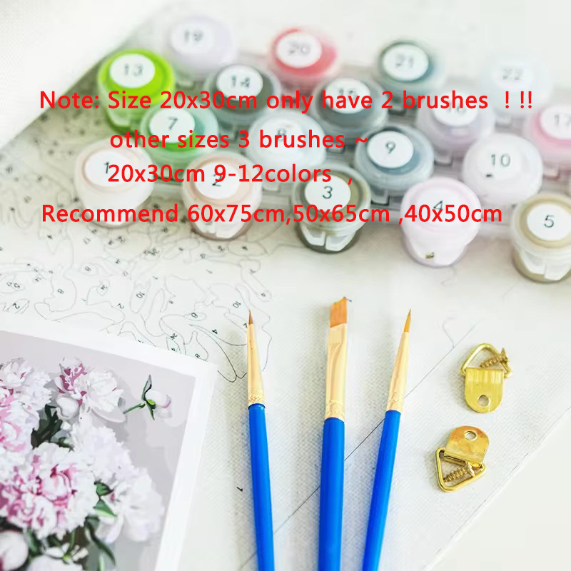 GATYZTORY 孔雀の数字塗り絵 大人向け初心者向けDI - Home Decor Diy Ideas のレビューと価格