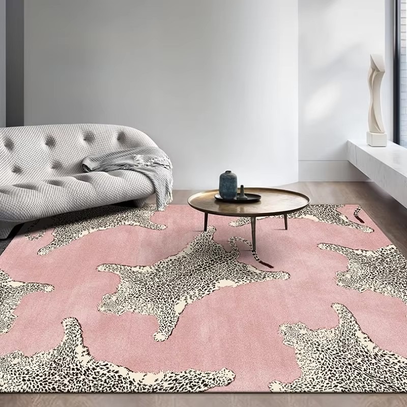 カーペット用リビングルームヒョウ高級大面積子供寝室の敷物家の - Home Decor Ig のレビューと価格