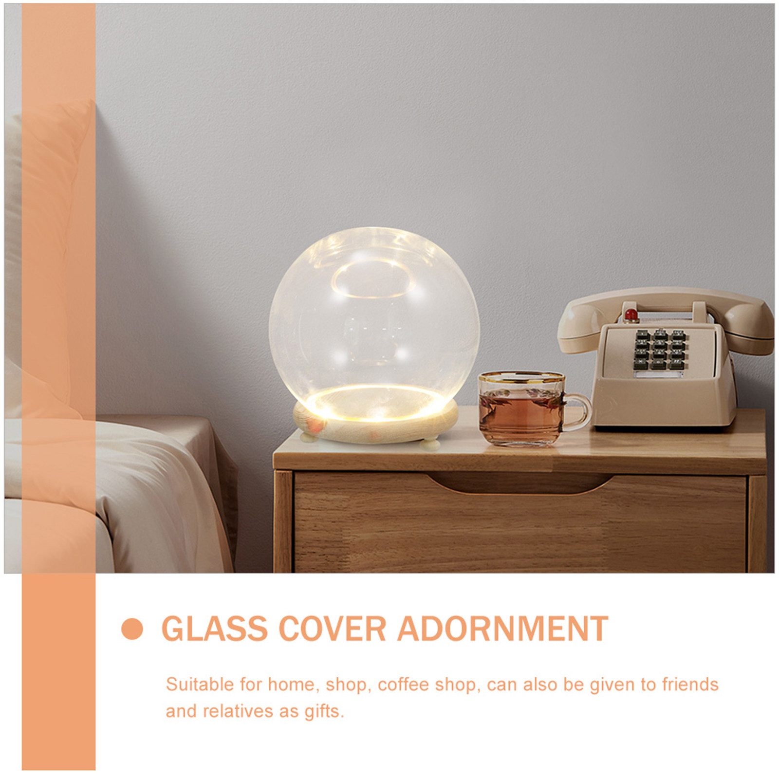 プリザーブドフラワー ガラスドーム ディスプレイカバー ガラ - Home Decor Shop のレビューと価格