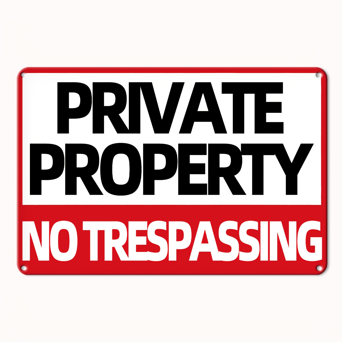 部屋の装飾、ユーモラスな私有地立ち入り禁止金属看板、鉄製の壁 - Home Decor Shop のレビューと価格