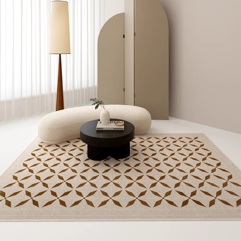 古典的なダイヤモンド型の模様のリビングルームカーペット、大面 - Home Decor Ig のレビューと価格