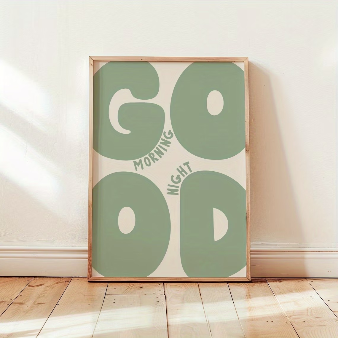モダンなグリーンのグッドモーニンググッドナイト引用句ウォール - Home Decor Nz のレビューと価格