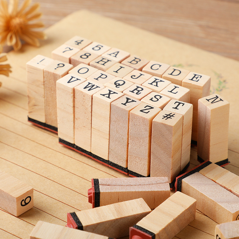基本日記セット タイプライター数字と文字シール DIY 日記 - Wooden Letter Sign のレビューと価格