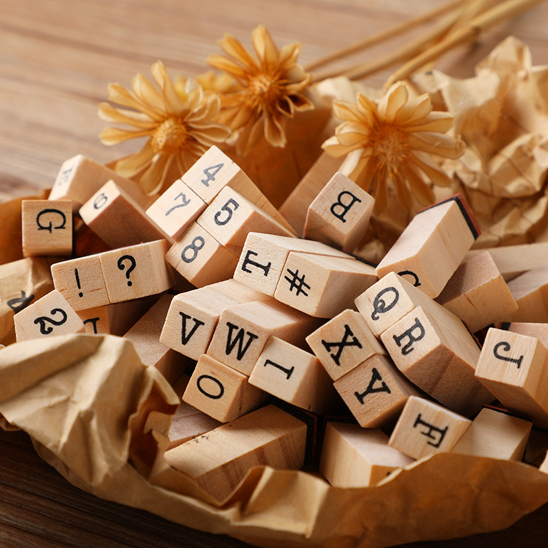 基本日記セット タイプライター数字と文字シール DIY 日記 - Wooden Letter Sign のレビューと価格