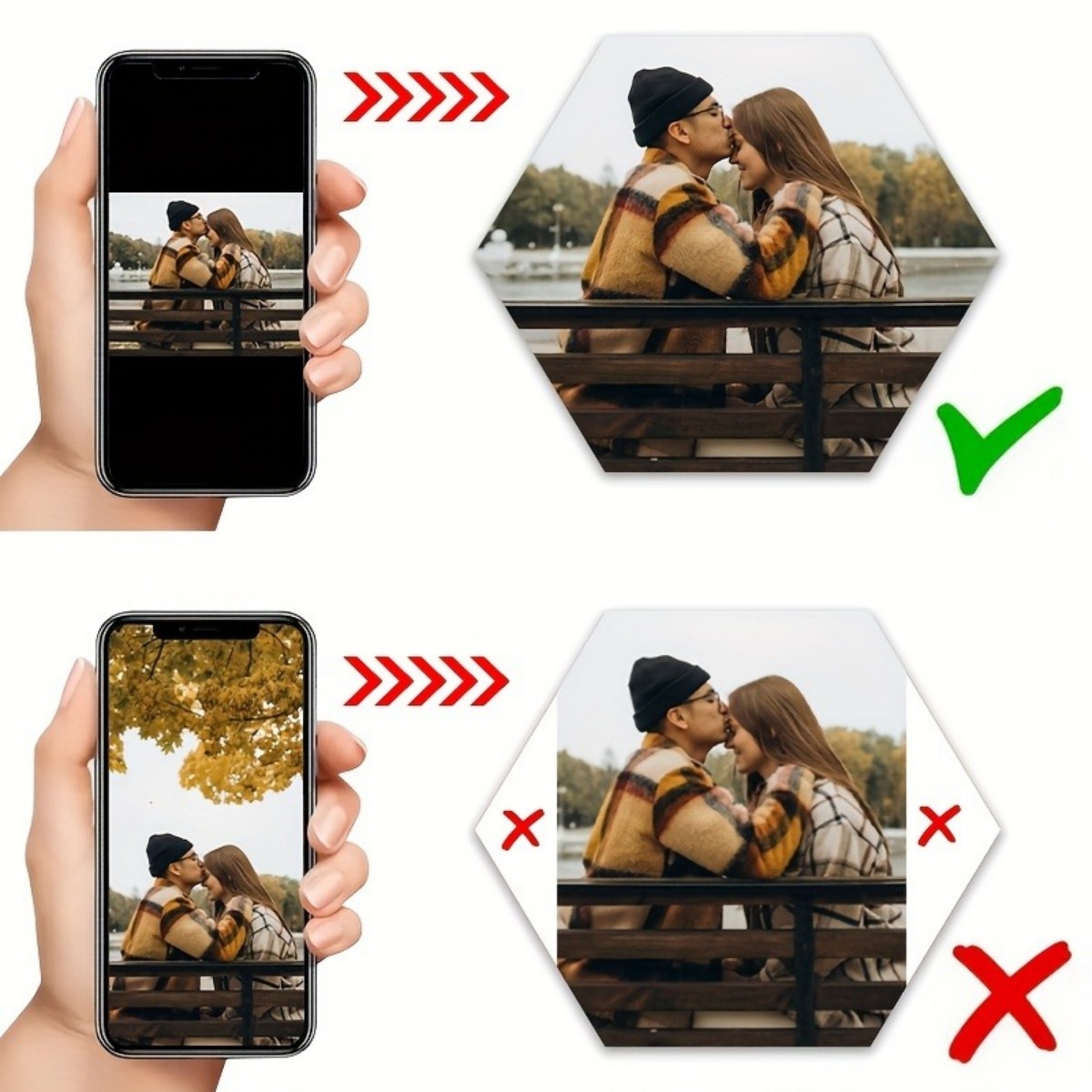 カスタムウォールデコレーション — モダンな六角形の写真プリ - Home Decor Nz のレビューと価格