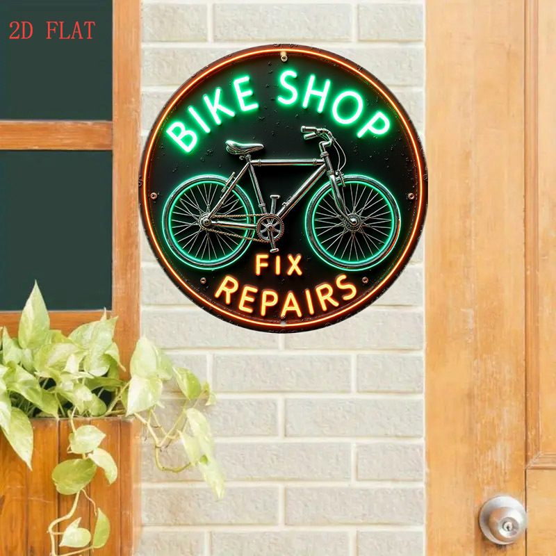 CIFBUY レトロネオン自転車ショップサイン アルミ製ウォ - Home Decor Shop のレビューと価格