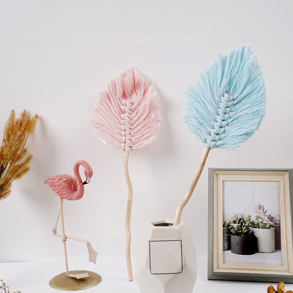 4個入りコットンロープ製リーフ型壁掛け装飾、ホームオフィス、 - Home Decor Shop のレビューと価格