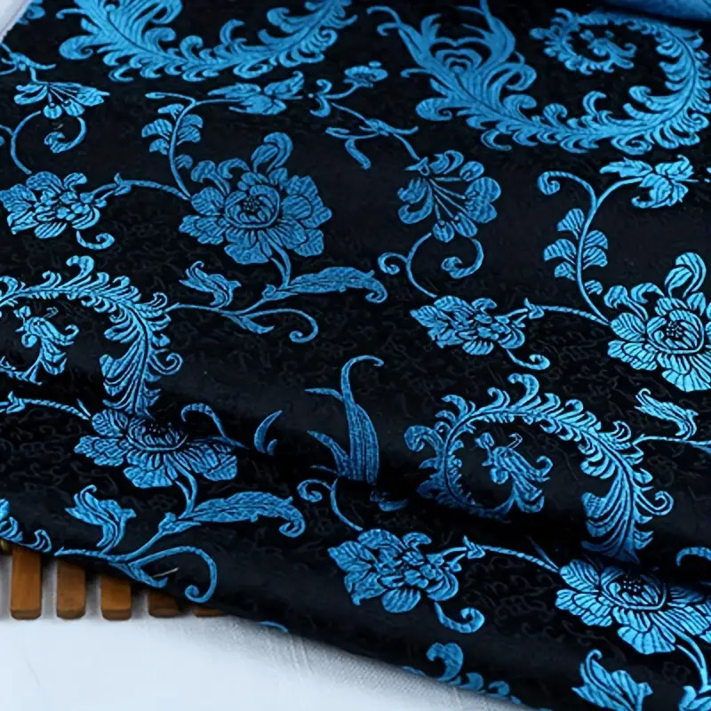 3Dブルーフェニックステールブロケード生地 — 衣類、DIY - Home Decor Fabric のレビューと価格