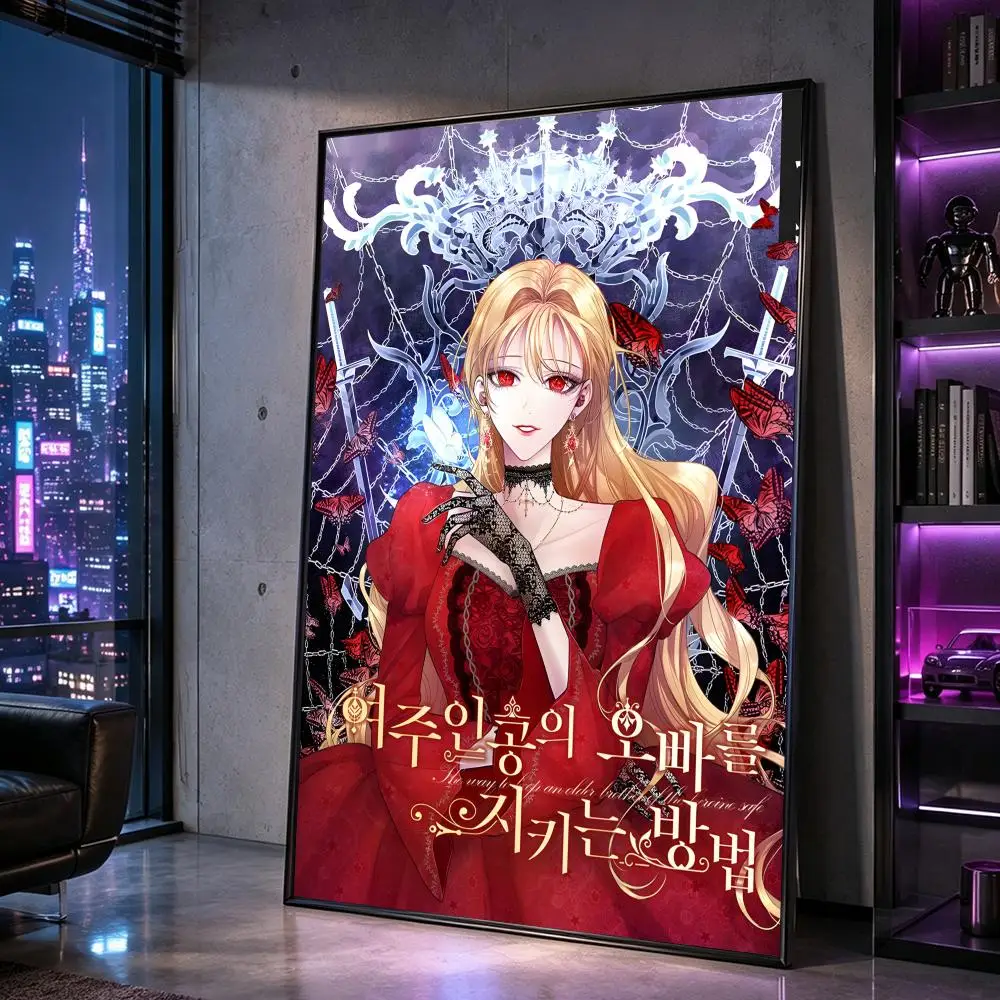 WEBTOON ロザナがヒロインの弟を守る方法 ポスター H - Home Decor How To のレビューと価格