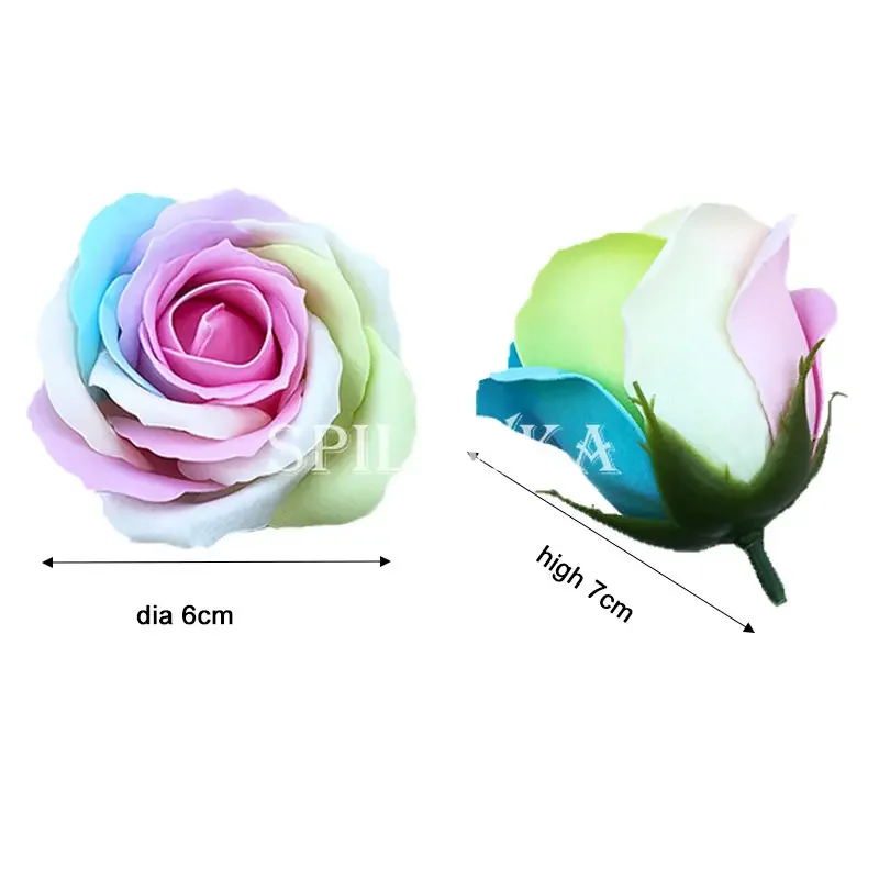 Spilewka 6 × 7 センチメートルカラフルなローズ - Home Decor For Wedding のレビューと価格